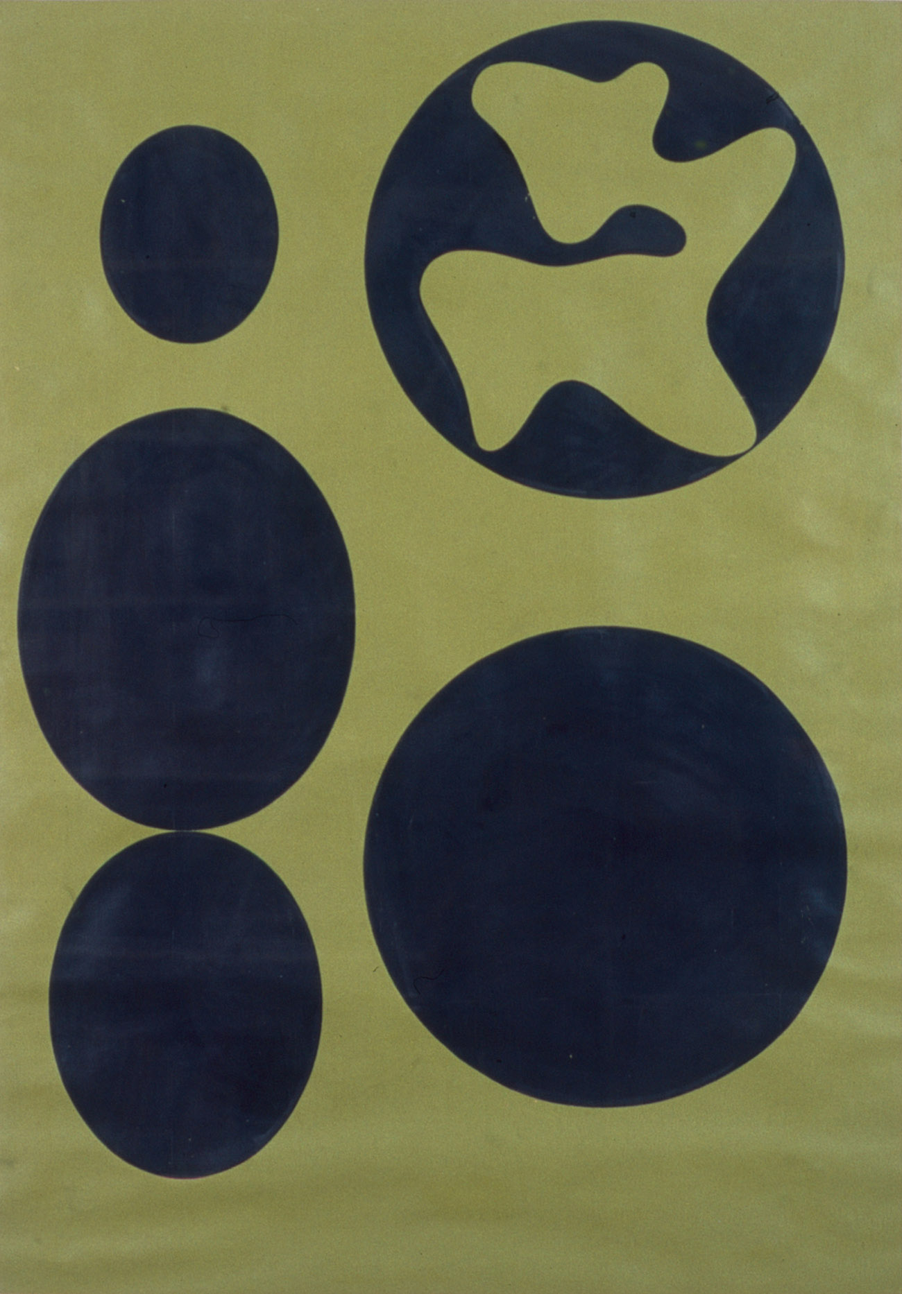 Hans Arp, Constellation “Ronco dei Fiori”, 1961, Öl auf Papier, 110 x 79 cm. Fondazione Marguerite Arp, Locarno. Foto: Atelier ACR, Granges-Paccot