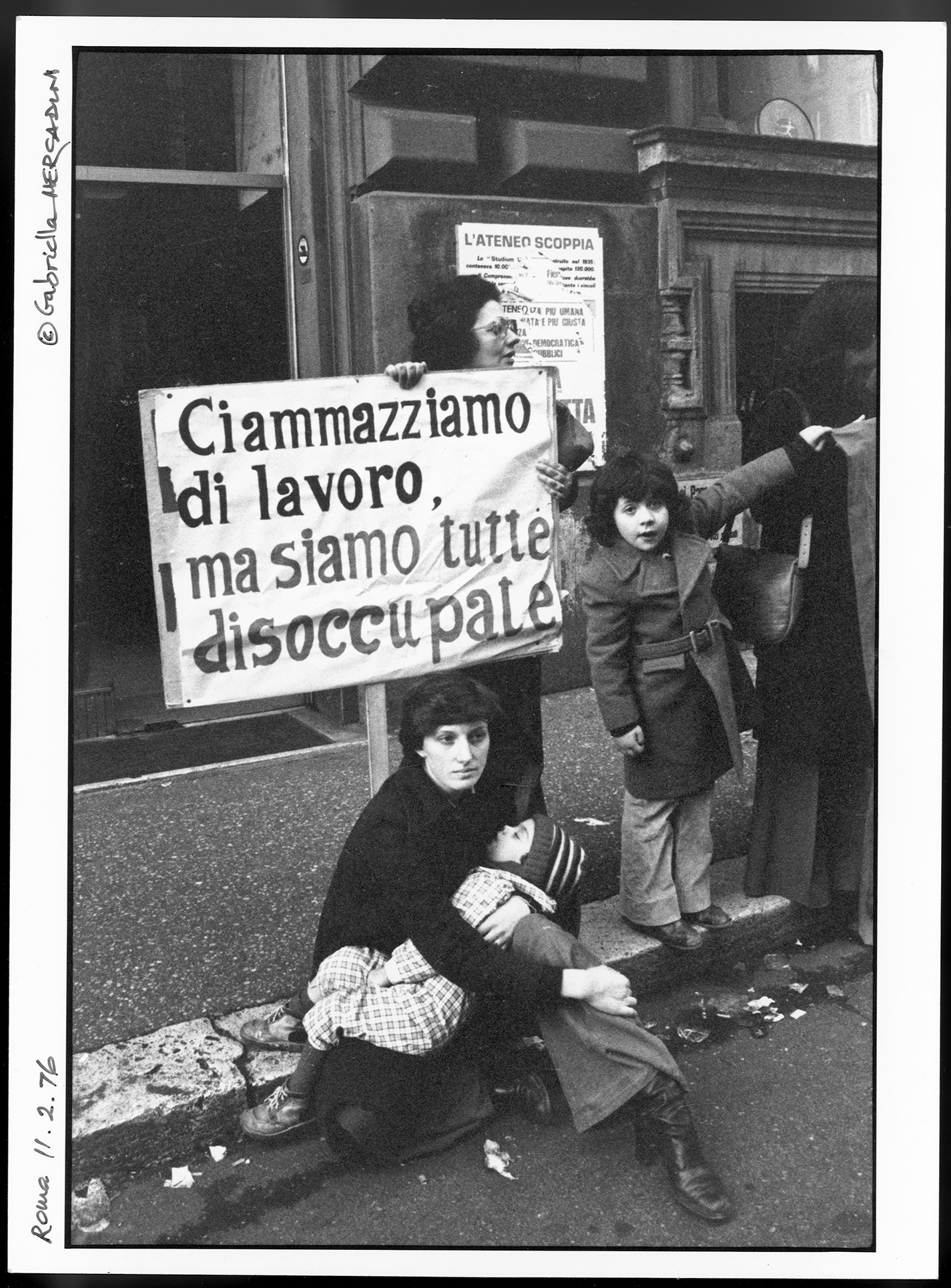 Gabriella Mercadini, Roma, 1976, stampa gelatina bromuro d’argento, 24 x 18 cm