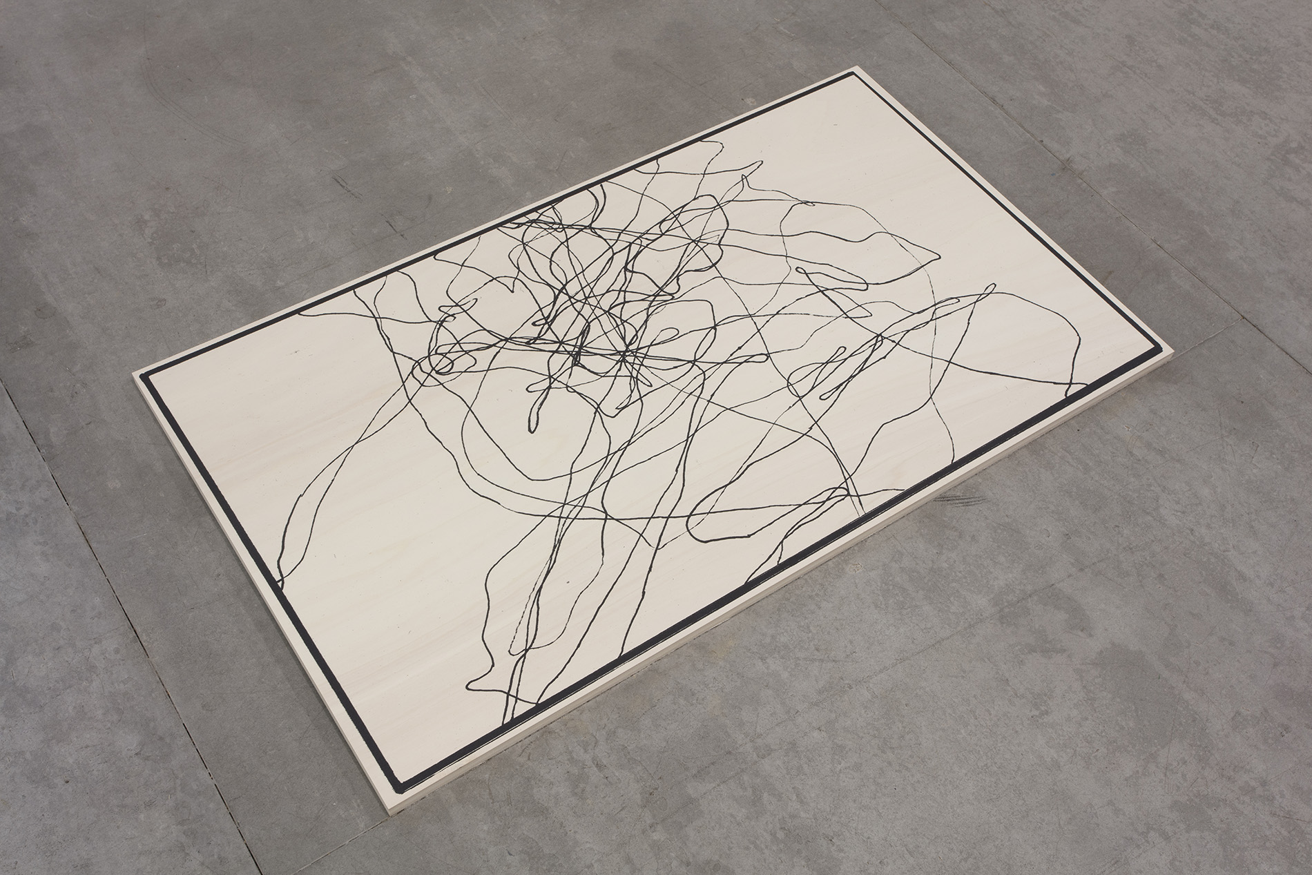 Anna von Siebenthal, Fluglinien I & II, 2023, Druck auf Holz, 57,5 x 100 cm; Foto Andri Stadler