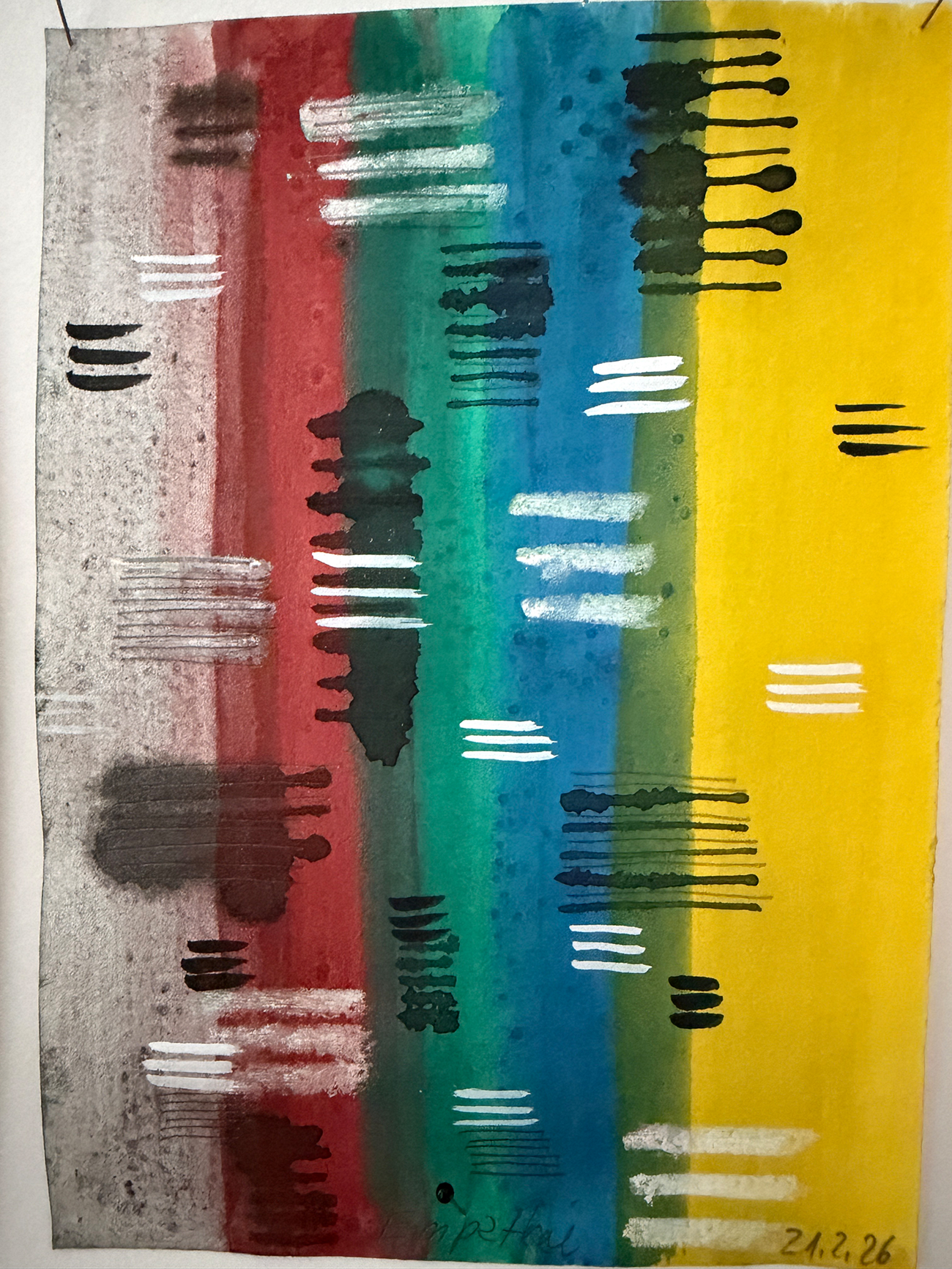 Empathie, 2026, Ink and pencil on paper, 14,8 x 21 cm