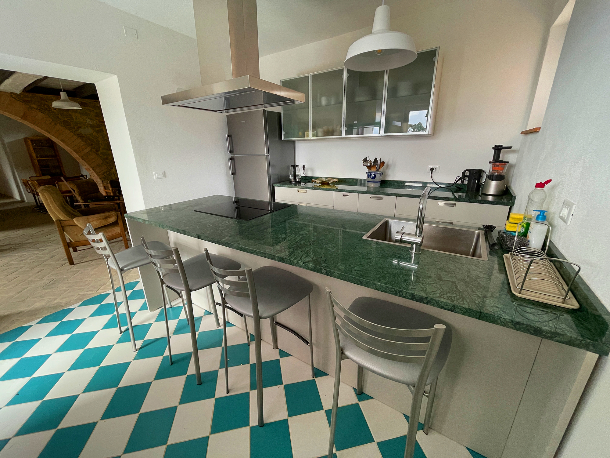 Podere Buriano, kitchen. Design and photo © Barbara Fässler