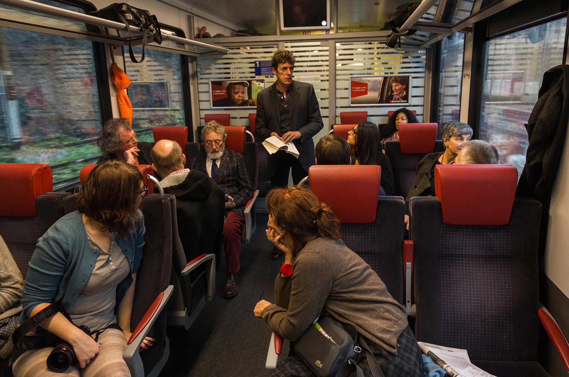 Emilio Fantin's Ateneo Dinamico, a philosophical discussion group (Photo: Florian Zyba)